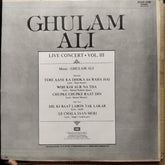 Ghulam Ali  - Live Concert • Vol. III (Vinyl)